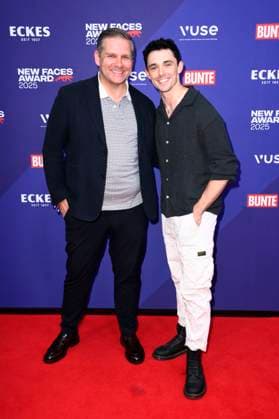 Kevin Kratzsch und Marc Weinmann bei der Verleihung der Bunte New Faces Awards Style 2025 im Telegraphenamt. Berlin, 03.07.2025