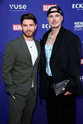 Joey Heindle und Lars Weber bei der Verleihung der Bunte New Faces Awards Style 2025 im Telegraphenamt. Berlin, 03.07.2025