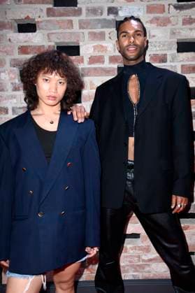 Eliob Demofike mit Lebenspartner Myat bei der Verleihung der Bunte New Faces Awards Style 2025 im Telegraphenamt. Berlin, 03.07.2025