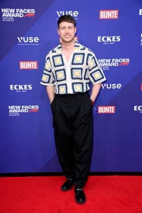 Sebastiano Schweitzer bei der Verleihung der Bunte New Faces Awards Style 2025 im Telegraphenamt. Berlin, 03.07.2025