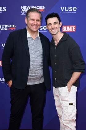 Kevin Kratzsch und Marc Weinmann bei der Verleihung der Bunte New Faces Awards Style 2025 im Telegraphenamt. Berlin, 03.07.2025