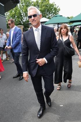 . 04 07 2025. London, United Kingdom. Gary Lineker arriving on day five of the Wimbledon Tennis Championships in London.  xStephenxLockx xi-Imagesx IIM-26076-0002