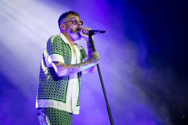 Entertainment Themen der Woche KW27 Sido live bei einem Konzert seiner Jubiläumstour 2025 auf dem Domplatz. Erfurt, 04.07.2025 *** Sido live at a concert of his anniversary tour 2025 at the Domplatz Erfurt, 04 07 2025 Foto:xN.xSchützex xFuturexImagex sido_5708