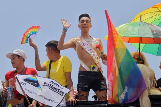 4th Annual Nezahualcoyotl Pride Parade 2025 Members of the LGBTTTIQ+ community take part during the 4th Nezahualcoyotl pride parade as part of the world™s pride celebrations at coyote roundabout. on July 5, 2025 in Mexico City, Mexico. (Photo by Carlos Santiago Eyepix Group) Copyright: xCarlosxSantiago xEyepixxGroupx CS_05072025_161048