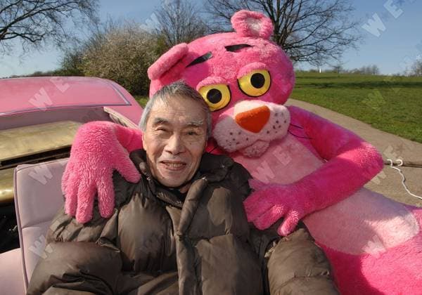 Burt Kwouk Pink Panther Car photocall held on Hampstead Heath London, England - 16.03.07, London, United Kingdom Daniel Deme WENN 1190298.jpg