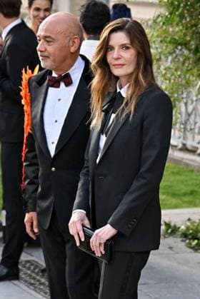 PFW Bal D Ete Outside Arrivals Christian Louboutin, Chiara Mastroianni arriving at the Bal D Ete ahead of Haute Couture Fashion Week in Paris, France on July, 6, 2025. Photo by Julien Reynaud APS-Medias ABACAPRESS.COM Paris France  Copyright: xReynaudxJulien APS-Medias ABACAx