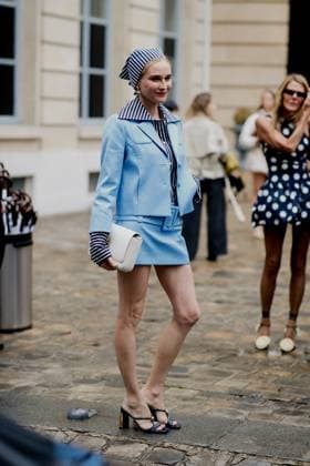 PFW - Patou Arrivals Street style, Diane Kruger arriving at Patou Spring Summer 2026 show, held at Maison de la Chimie Rue Saint Dominique, Paris, France, on July 6th, 2025. Photo by Marie-Paola Bertrand-Hillion ABACAPRESS.COM Paris France  Copyright: xBertrand-HillionxMarie-Paola ABACAx