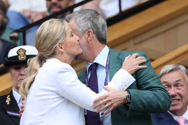 . 07 07 2025. London, United Kingdom. Royal Box including Sophie, Duchess of Edinburgh and King Frederik of Denmark on day eight of the Wimbledon Tennis Championships in London.  xStephenxLockx xi-Imagesx IIM-26082-0032