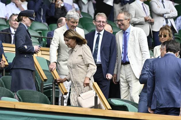 Tennis : Wimbledon -2025 - ITF - Tennis - Wimbledon - ITF - Ambiance Royal Box - Parents de Kate Middleton family - Angleterre GB  Copyright: xChryslenexCaillaud xPznewsx