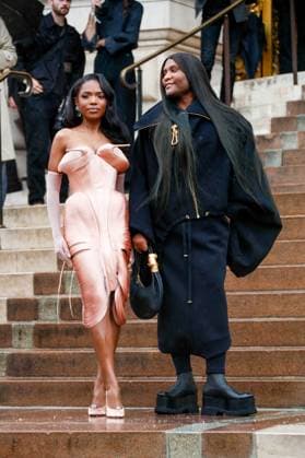 Ryan Destiny and Law Roach Arrivals at the Schiaparelli Haute Couture Collection Fall Winter 2025 2026 show as part of Paris Fashion Week PFW , in Paris, France, on July 07, 2025 Christophe Clovis Bestimage Arrivals at the Schiaparelli Haute Couture Fall Winter 2025 2026 show as part of Paris Fashion Week on July 07, 2025 in Paris, France Paris France  Copyright: xChristophexClovisx xBestimagexChristophexClovisx xBestimagex
