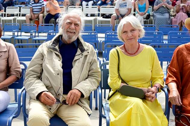 Achim Wolff und Rita Feldmeier beim 2. Sommergarten 2025 auf der Beelitzer Freilichtbühne. Beelitz, 06.07.2025 *** Achim Wolff and Rita Feldmeier at the 2 Summer Garden 2025 on the Beelitz open-air stage Beelitz, 06 07 2025 Foto:xM.xWehnertx xFuturexImagex sommergarten_5761
