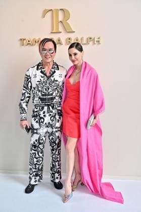 PFW Tamara Ralph Front Row Stephen Hung, Deborah Valdez-Hung at the Tamara Ralph show as part of Haute Couture Fashion Week in Paris, France on July, 7, 2025. Photo by Julien Reynaud APS-Medias ABACAPRESS.COM Paris France  Copyright: xReynaudxJulien APS-Medias ABACAx