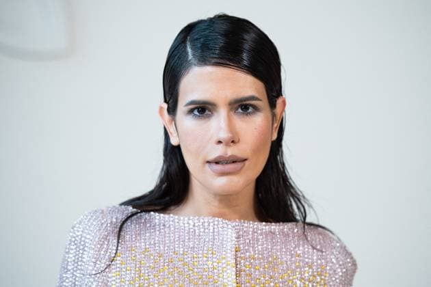 PFW Georges Hobeika Front Row AM Anttonia attending the Georges Hobeika Haute Couture Fall Winter 2025 2026 show as part of Paris Fashion Week in Paris, France on July 07, 2025. Photo by Aurore Marechal ABACAPRESS.COM Paris France  Copyright: xMarechalxAurore ABACAx