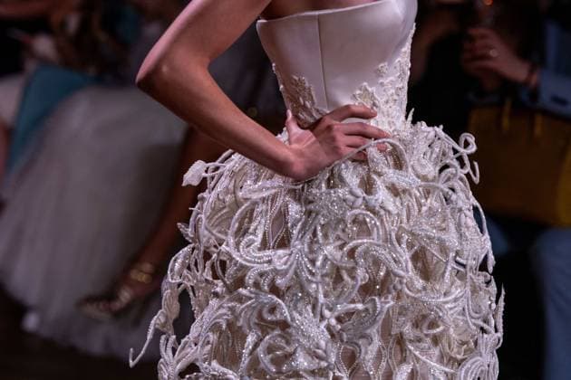 PFW - Georges Hobeika Runway A model walks the runway at the Georges Hobeika Haute Couture Fall Winter 2025-2026 show, as part of Paris Fashion Week in Paris, France on July 7, 2025. Photo by Ammar Abd Rabbo ABACAPRESS.COM Paris France  Copyright: xAbdxRabboxAmmar ABACAx