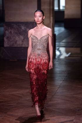 PFW - Georges Hobeika Runway A model walks the runway at the Georges Hobeika Haute Couture Fall Winter 2025-2026 show, as part of Paris Fashion Week in Paris, France on July 7, 2025. Photo by Ammar Abd Rabbo ABACAPRESS.COM Paris France  Copyright: xAbdxRabboxAmmar ABACAx