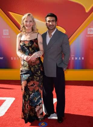 Superman Premiere - Los Angeles, USA LOS ANGELES, USA. July 07, 2025: Kumail Nanjiani & Emily V. Gordon at the premiere for Superman at the TCL Chinese Theatre. Los Angeles CA USA  Copyright: xPaulxSmith Featureflashx