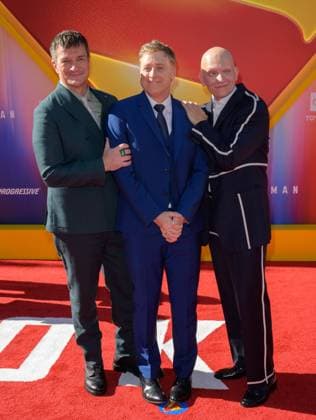 Superman Premiere - Los Angeles, USA LOS ANGELES, USA. July 07, 2025: Nathan Fillion, Adam Tudyk & Anthony Carrigan at the premiere for Superman at the TCL Chinese Theatre. Los Angeles CA USA  Copyright: xPaulxSmith Featureflashx