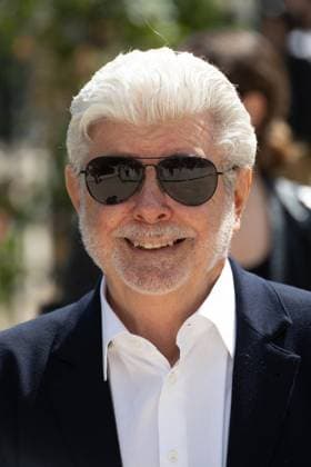 PFW Chanel Outside Arrivals NB George Lucas arriving at the Chanel show as part of Haute Couture Fashion Week on July 08, 2025 in Paris, France. Photo by Nasser Berzane ABACAPRESS.COM Paris France  Copyright: xBerzanexNasser ABACAx