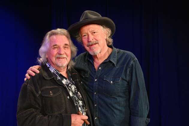 Musiker Tommy Engel und Wolfgang Niedecken, l-r, posieren bei der Vorstellung der diesjährigen Dinnershow WeihnachtsEngel die dieses Jahr 20 jähriges Jubiläum feiert und ab 28.11.2025 stattfindet. *** Musician Tommy Engel and Wolfgang Niedecken, l r, pose at the launch of this years WeihnachtsEngel dinner show, which celebrates its 20th anniversary this year and takes place from 28 11 2025