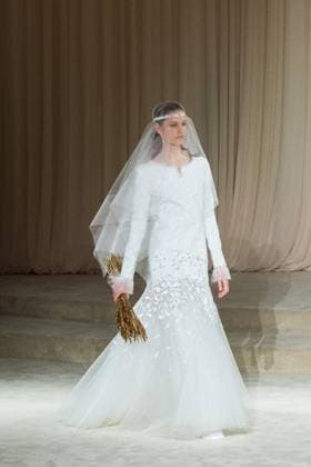 PFW Chanel Runway AM A model walks the runway during the Chanel Haute Couture Fall Winter 2025 2026 show as part of Paris Fashion Week in Paris, France on July 08, 2025. Photo by Aurore Marechal ABACAPRESS.COM Paris France  Copyright: xMarechalxAurore ABACAx