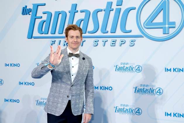 Johannes Heinrichs bei der The Fantastic Four - First Steps Film Premiere und Fan Event am 8.07.2025 im Center am Potsdamer Platz in Berlin The Fantastic Four Filmpremiere in Berlin