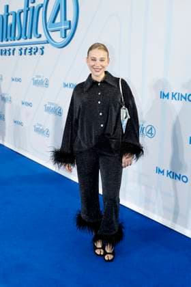 Paula Gorczyca bei der The Fantastic Four - First Steps Film Premiere und Fan Event am 8.07.2025 im Center am Potsdamer Platz in Berlin The Fantastic Four Filmpremiere in Berlin