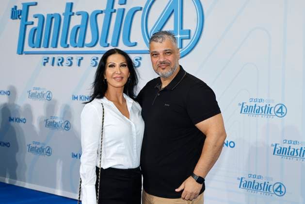 Samia Mardnli und Imad Mardnli bei der The Fantastic Four - First Steps Film Premiere und Fan Event am 8.07.2025 im Center am Potsdamer Platz in Berlin The Fantastic Four Filmpremiere in Berlin