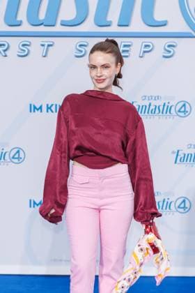 Fan-Event - The Fantastic 4 : First Steps Sarah Foxx beim Fan- Event zum Kinostart zu The Fantastic 4 : First Steps im Das Center (ehem. Sony Center) am 08.07.2025 in Berlin. Copyright: xEventpressxKochanx