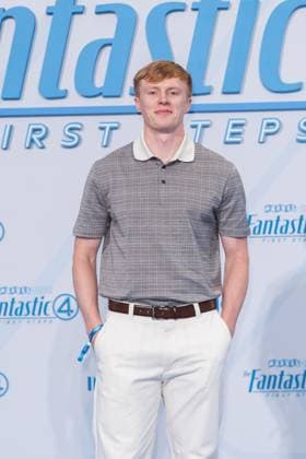 Fan-Event - The Fantastic 4 : First Steps Liam Carpenter beim Fan- Event zum Kinostart zu The Fantastic 4 : First Steps im Das Center (ehem. Sony Center) am 08.07.2025 in Berlin. Copyright: xEventpressxKochanx