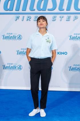 Fan-Event - The Fantastic 4 : First Steps Claire Oelkers beim Fan- Event zum Kinostart zu The Fantastic 4 : First Steps im Das Center (ehem. Sony Center) am 08.07.2025 in Berlin. Copyright: xEventpressxKochanx