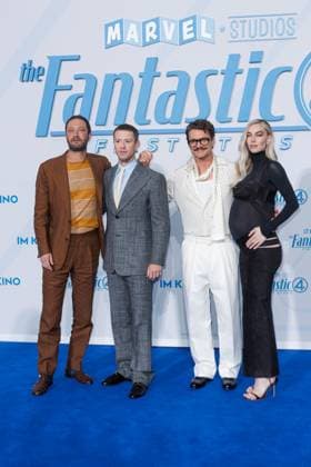 Fan-Event - The Fantastic 4 : First Steps Ebon Moss-Bachrach, Joseph Quinn, Pedro Pascal und Vanessa Kirby beim Fan- Event zum Kinostart zu The Fantastic 4 : First Steps im Das Center (ehem. Sony Center) am 08.07.2025 in Berlin. Copyright: xEventpressxKochanx
