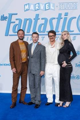 Fan-Event - The Fantastic 4 : First Steps Ebon Moss-Bachrach, Joseph Quinn, Pedro Pascal und Vanessa Kirby beim Fan- Event zum Kinostart zu The Fantastic 4 : First Steps im Das Center (ehem. Sony Center) am 08.07.2025 in Berlin. Copyright: xEventpressxKochanx