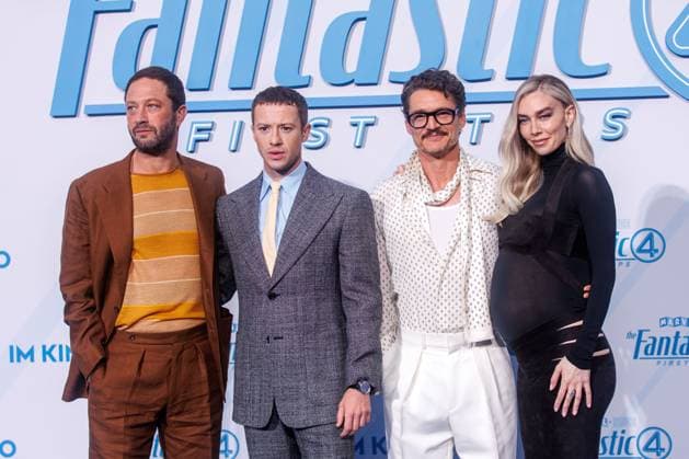 Fan-Event - The Fantastic 4 : First Steps Ebon Moss-Bachrach, Joseph Quinn, Pedro Pascal und Vanessa Kirby beim Fan- Event zum Kinostart zu The Fantastic 4 : First Steps im Das Center (ehem. Sony Center) am 08.07.2025 in Berlin. Copyright: xEventpressxKochanx