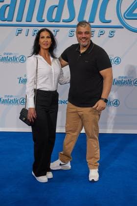 Samia Mardnli und Imad Mardnli - Fan-Event THE FANTASTIC FOUR:FIRST STEPS im Center in Berlin am 08.07.2025. Fan-Event - The Fantastic Four
