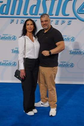 Samia Mardnli und Imad Mardnli - Fan-Event THE FANTASTIC FOUR:FIRST STEPS im Center in Berlin am 08.07.2025. Fan-Event - The Fantastic Four