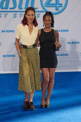 Pauline Afaja und Lourdes Tesfaghergis - Fan-Event THE FANTASTIC FOUR:FIRST STEPS im Center in Berlin am 08.07.2025. Fan-Event - The Fantastic Four