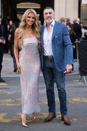 PFW - Georgio Armani Outside Arrivals Marcella Raneri and Daniel Nutkis attend the Georgio Armani Haute Couture Fall Winter 2025 2026 show as part of Paris Fashion Week on July 08, 2025 in Paris, France. Photo by Laurent Zabulon ABACAPRESS.COM Paris France  Copyright: xZabulonxLaurent ABACAx