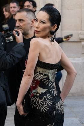PFW - Georgio Armani Outside Arrivals Christine Chiu attends the Georgio Armani Haute Couture Fall Winter 2025 2026 show as part of Paris Fashion Week on July 08, 2025 in Paris, France. Photo by Laurent Zabulon ABACAPRESS.COM Paris France  Copyright: xZabulonxLaurent ABACAx