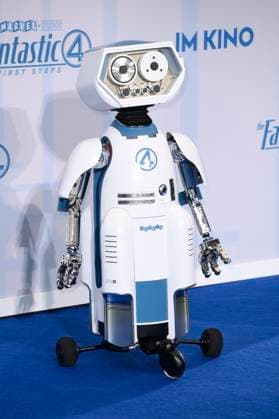 Roboter H.E.R.B.I.E beim Fan Event zum Kinofilm The Fantastic Four: First Steps in Das Center. Berlin, 08.07.2025