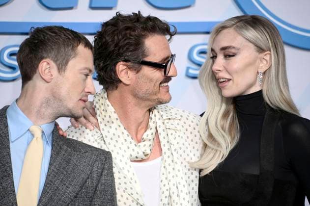 Joseph Quinn, Pedro Pascal und Vanessa Kirby beim Fan Event zum Kinofilm The Fantastic Four: First Steps in Das Center. Berlin, 08.07.2025