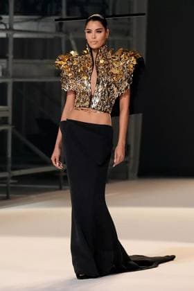 (250709) -- PARIS, July 9, 2025 -- A model presents a creation from the haute couture Fall-Winter 2025 2026 collections by Stephane Rolland during the Paris Haute Couture Week, in Paris, France, on July 8, 2025. ( Handout via Xinhua) FRANCE-PARIS-HAUTE COUTURE WEEK-STEPHANE ROLLAND MeetEurope 