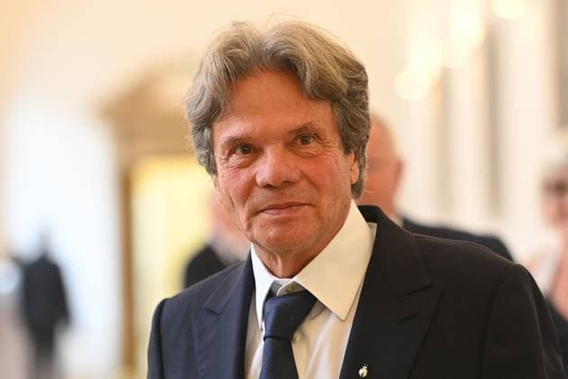 Michael KAEFER (Gross-Gastronom), Einzelbild,angeschnittenes Einzelmotiv,Portraet,Portrait,Porträt. Verleihung Bayerischer Verdienstorden im Antiquariat der Residenz in Muenchen am 09.07.2025