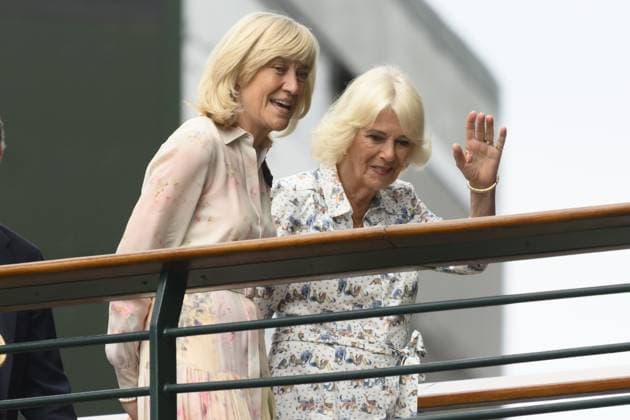 Wimbledon Tennis Championships - Day 10 LONDON, UNITED KINGDOM - July 9: HRH Queen Camilla arrives during the tenth day of the 2025 Wimbledon Championships at The All England Lawn Tennis and Croquet Club in Wimbledon on July 9, 2025, in London, England. Ray Tang Anadolu London United Kingdom. Editorial use only. Please get in touch for any other usage.  Copyright: x2025xAnadoluxRayxTangx