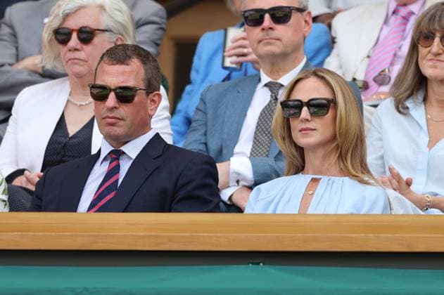 . 09 07 2025. London, United Kingdom. Royal Box including Queen Camilla , Peter Phillips and Harriet Sperling on day ten of the Wimbledon Tennis Championships in London.  xStephenxLockx xi-Imagesx IIM-26087-0027