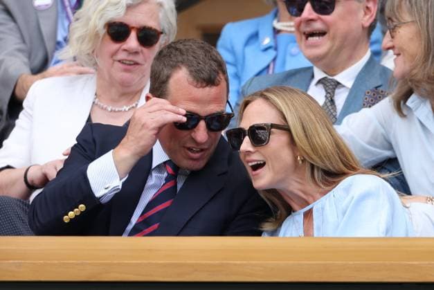 . 09 07 2025. London, United Kingdom. Royal Box including Queen Camilla , Peter Phillips and Harriet Sperling on day ten of the Wimbledon Tennis Championships in London.  xStephenxLockx xi-Imagesx IIM-26087-0032