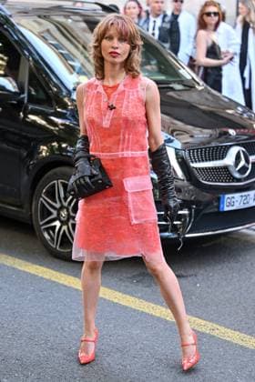 PFW Margiela Outside Arrivals Ivy Getty arriving at the Margiela show as part of Haute Couture Fashion Week in Paris, France on July, 9, 2025. Photo by Julien Reynaud APS-Medias ABACAPRESS.COM Paris France  Copyright: xReynaudxJulien APS-Medias ABACAx