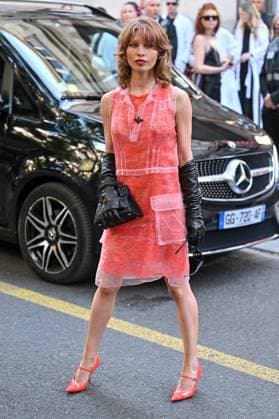PFW Margiela Outside Arrivals Ivy Getty arriving at the Margiela show as part of Haute Couture Fashion Week in Paris, France on July, 9, 2025. Photo by Julien Reynaud APS-Medias ABACAPRESS.COM Paris France  Copyright: xReynaudxJulien APS-Medias ABACAx