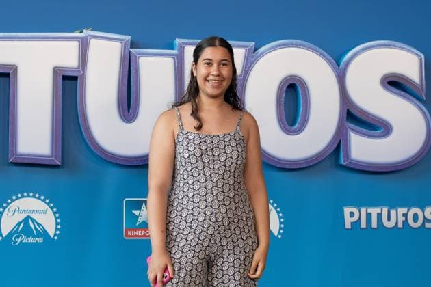 July 9, 2025, Madrid, Spain: Laura Marin attends the Smurfs (Pitufos) premiere at Cine Kinepolis in Madrid. Madrid Spain - ZUMAs197 20250709_aaa_s197_296 Copyright: xAtilanoxGarciax