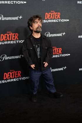 Peter Dinklage arrives on the red carpet at the world premiere of Dexter: Resurrection at Alice Tully Hall on Wednesday, July 9, 2025 in New York City.  NYP20250709654 DEREKxFRENCH