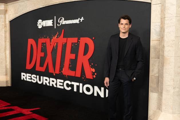 Bryan Lillis arrives on the red carpet at the world premiere of Dexter: Resurrection at Alice Tully Hall on Wednesday, July 9, 2025 in New York City.  NYP20250709604 DEREKxFRENCH
